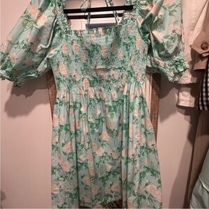 Hill House Mint Green Mini Dress